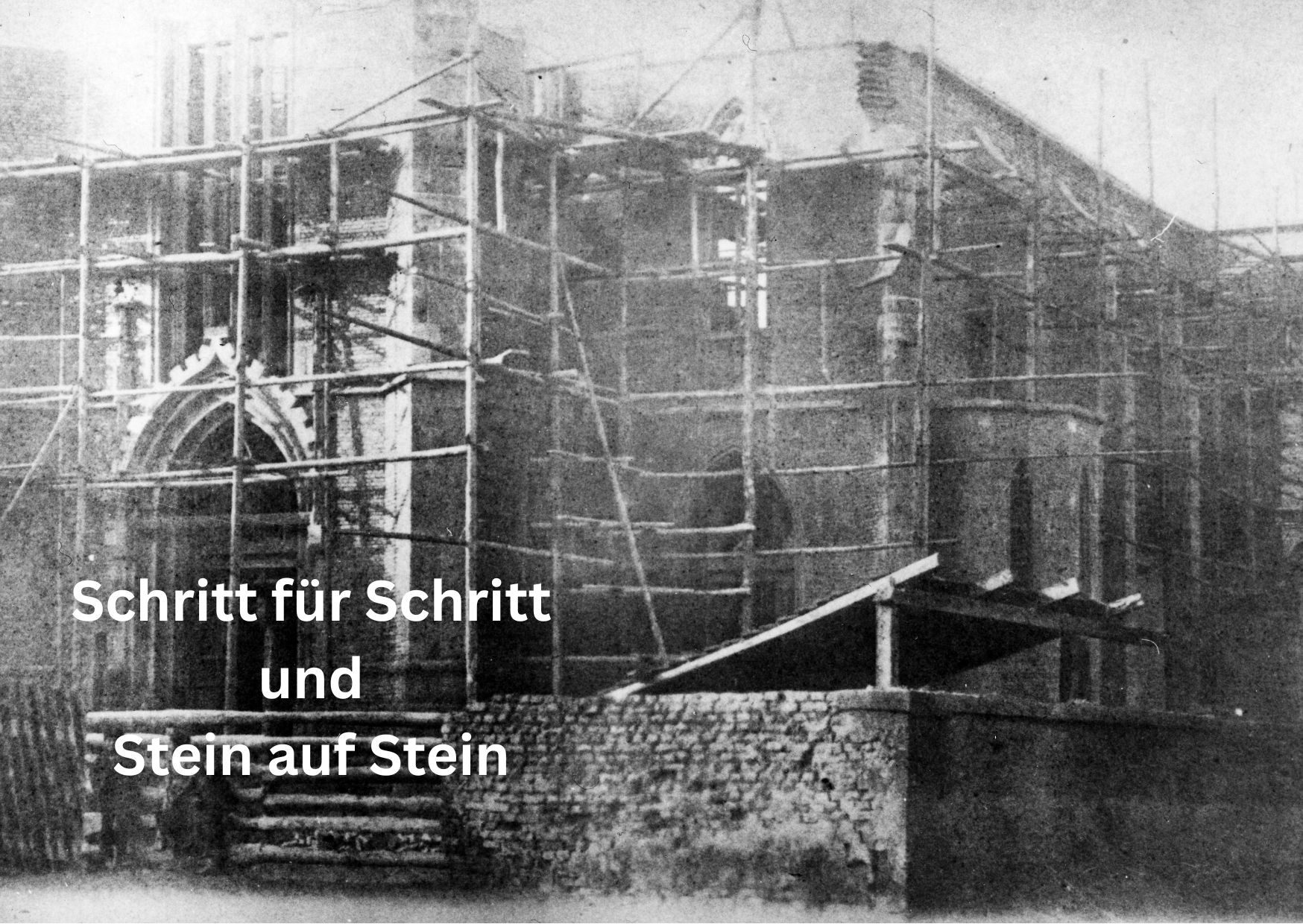 Schritt für Schritt... Stein auf Stein
