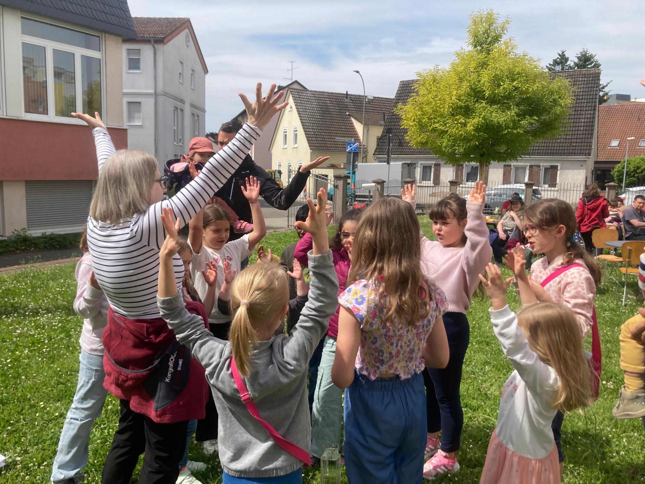 Die Kinder während der Willkommenszeit