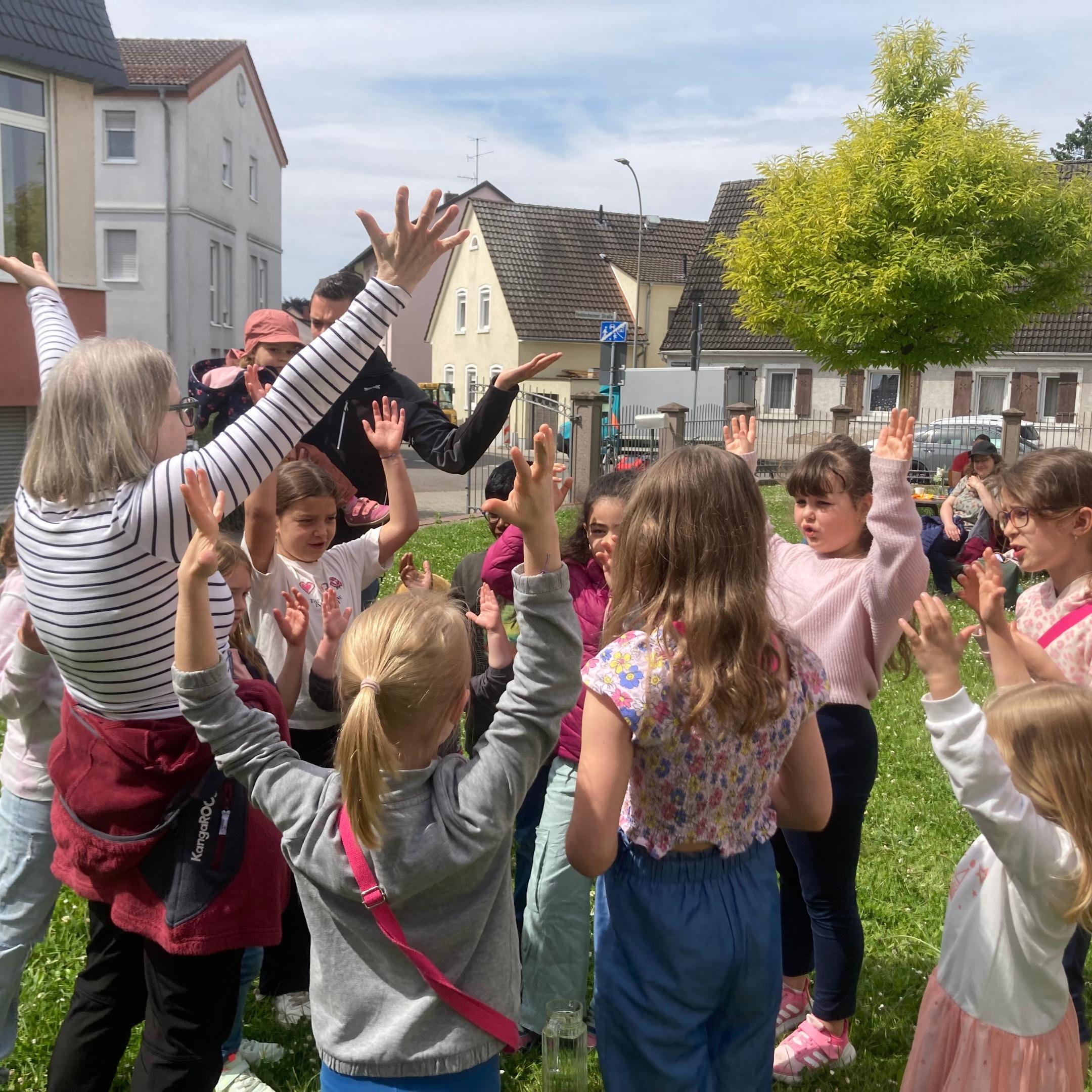 Die Kinder während der Willkommenszeit
