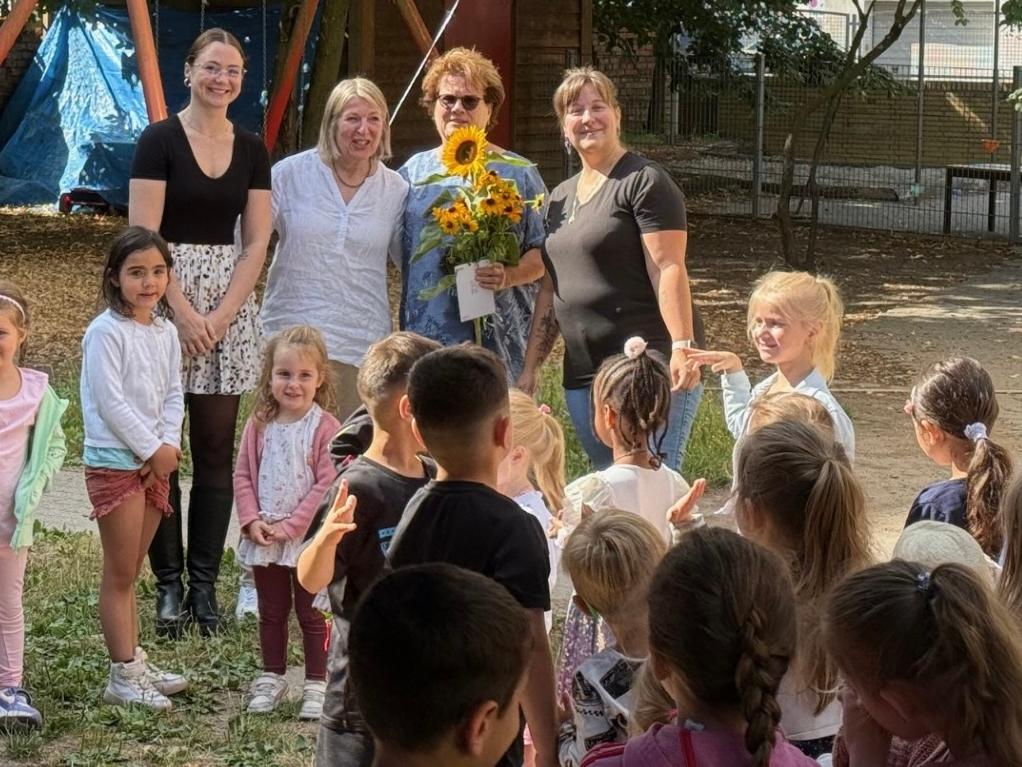Bei der Verabschiedung