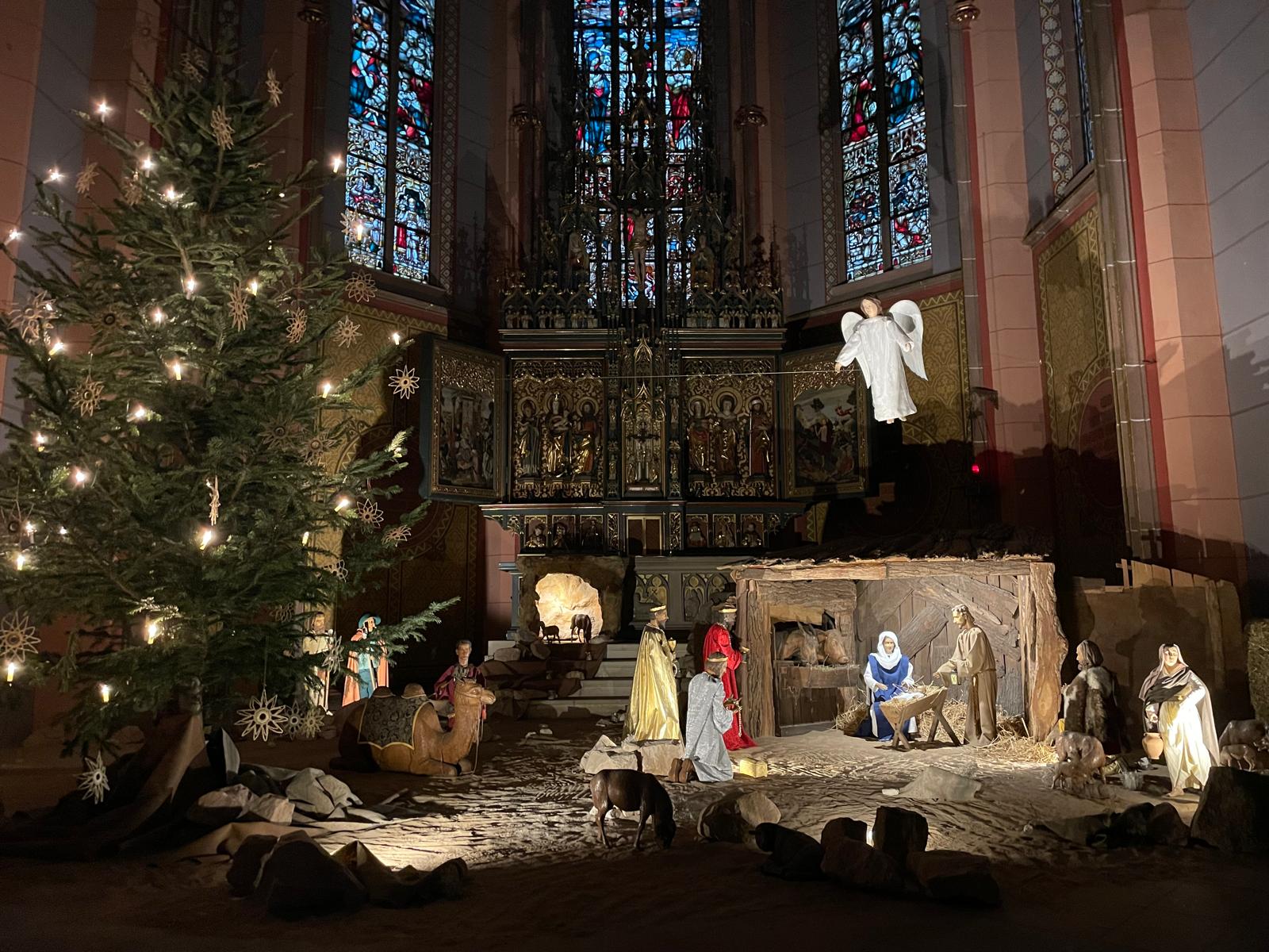 Weihnachtskrippe in der Apostelkirche