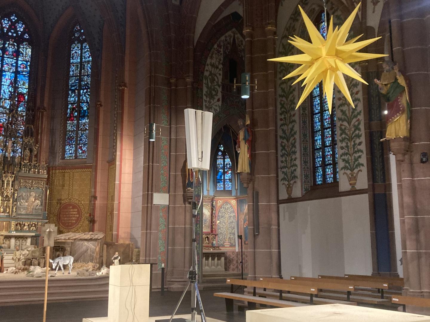 Ein Teil der provisorischen Mikrofonanlage in der Apostelkirche