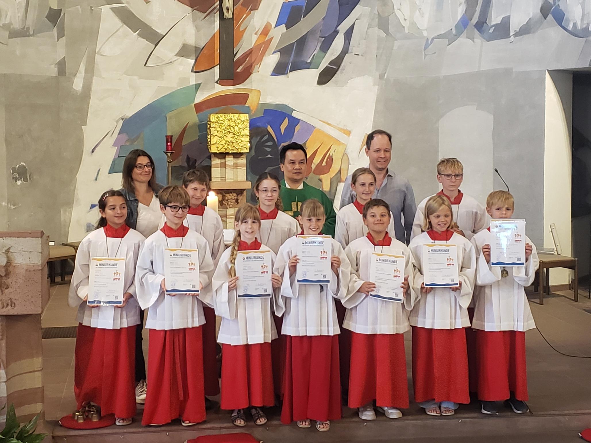 Gruppenbild Messdienereinführung, 23.08.2026