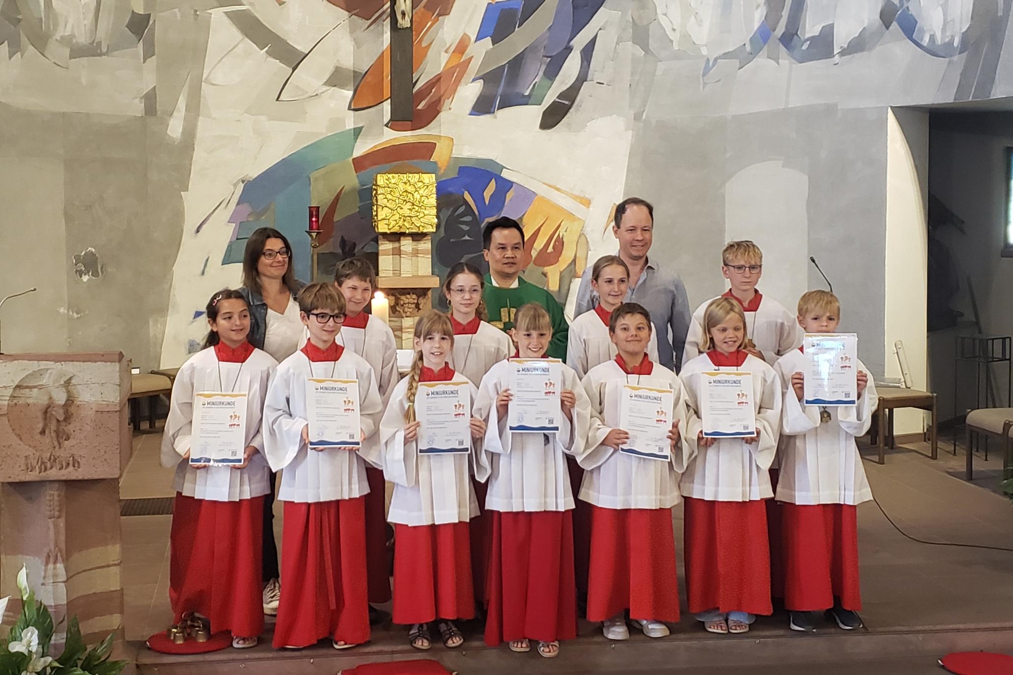 Gruppenbild Messdienereinführung, 23.08.2026