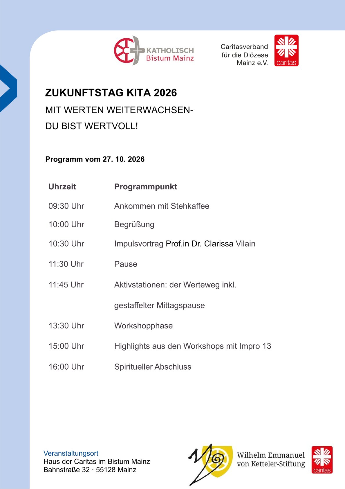Zukunftstag Kita 2026 Ablauf
