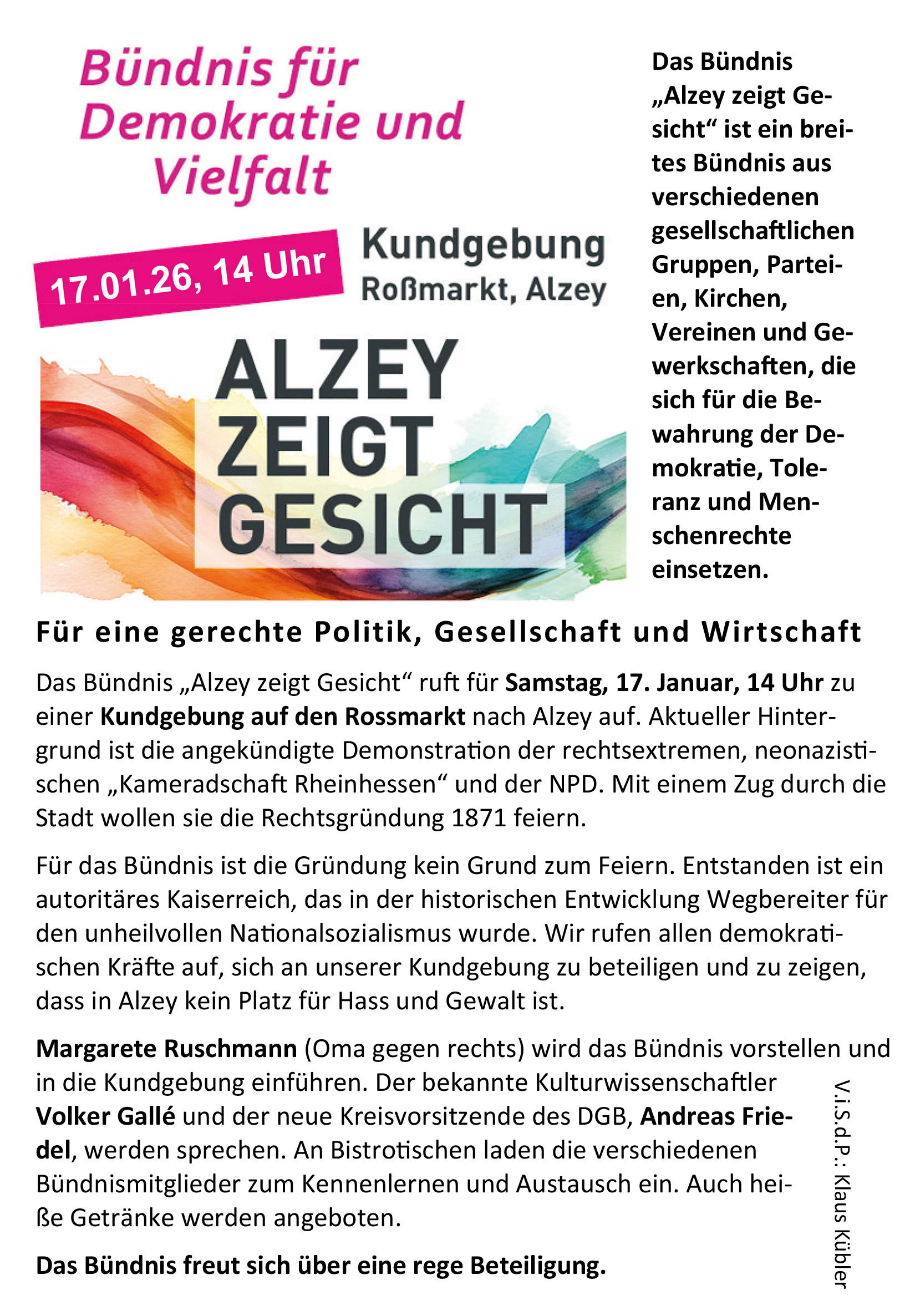 Alzey zeigt Gesich 17.01.26