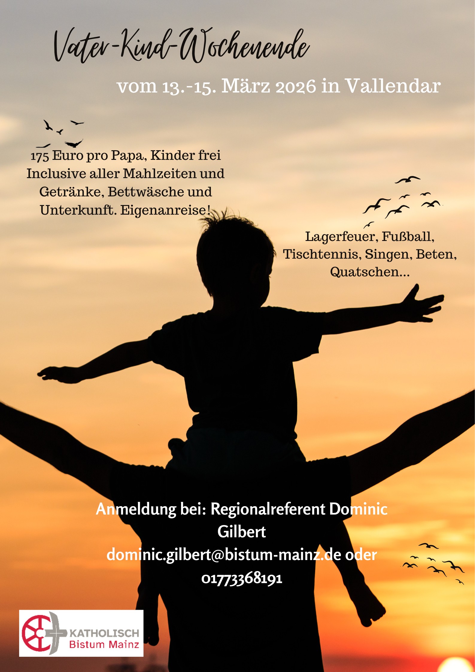 Flyer Vater-Kind-Wochenende 2026