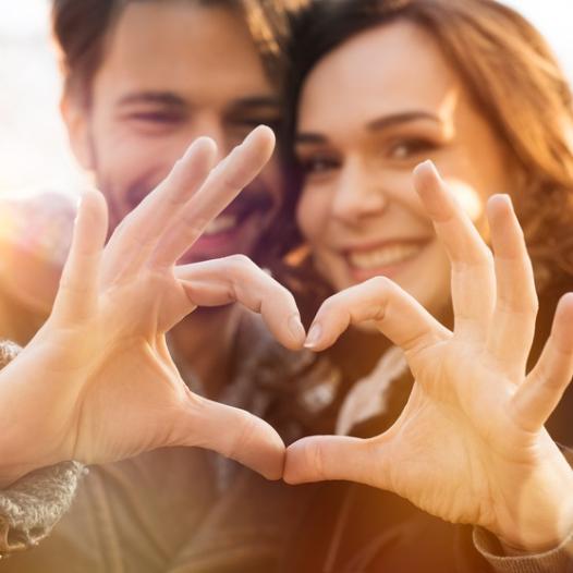 Beziehung - Paar quadrat