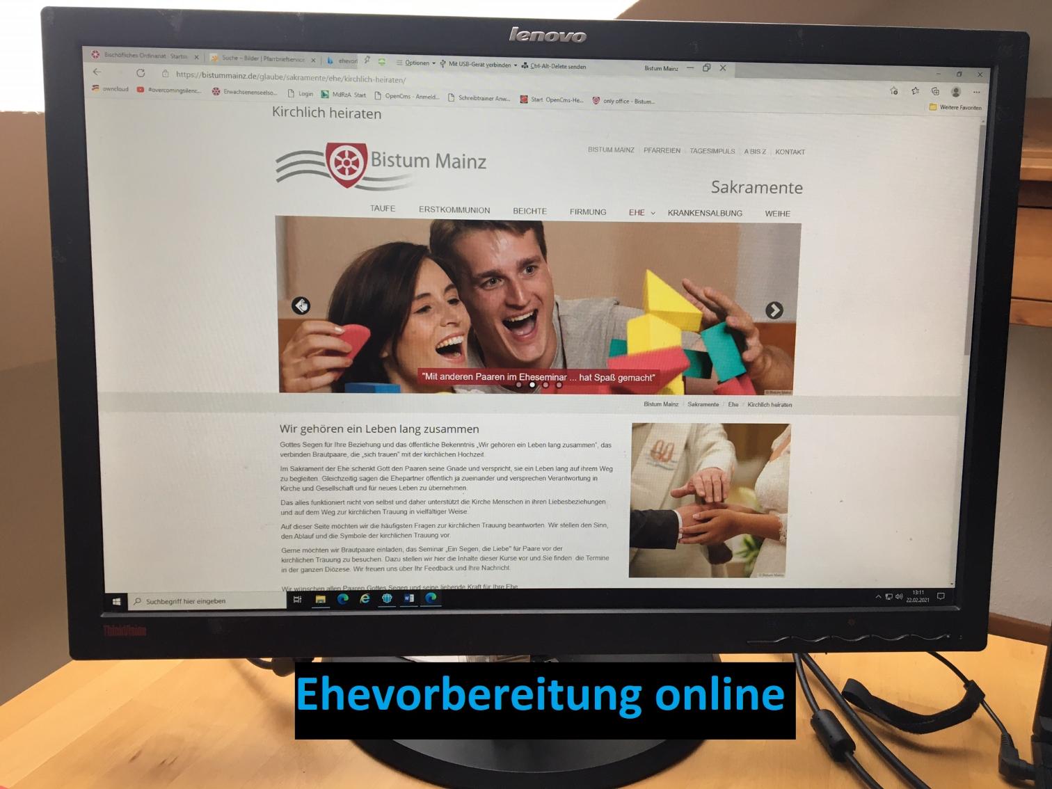 Ehevorbereitung online (c) Bistum Mainz