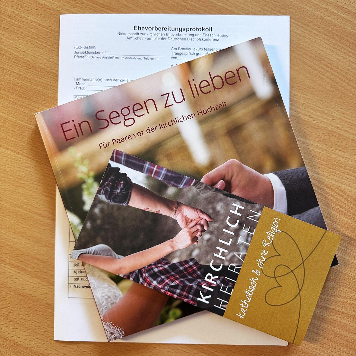 Unterlagen Traugespräch (c) Bistum Mainz Unterlagen Traugespräch