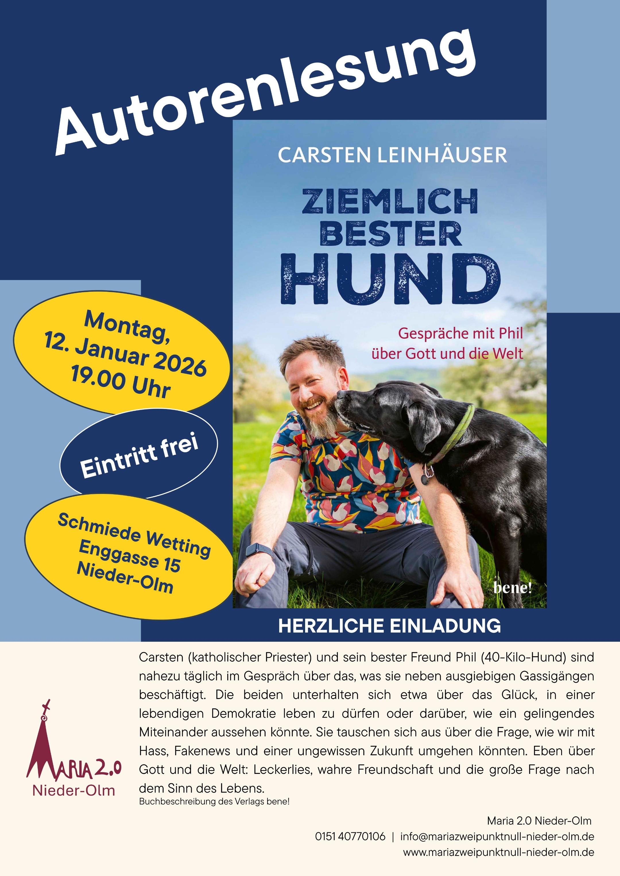 Flyer - Buchvorstellung Neuerscheinung