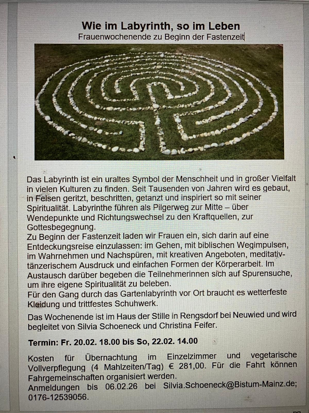 Wie im Labyrinth, so im Leben
