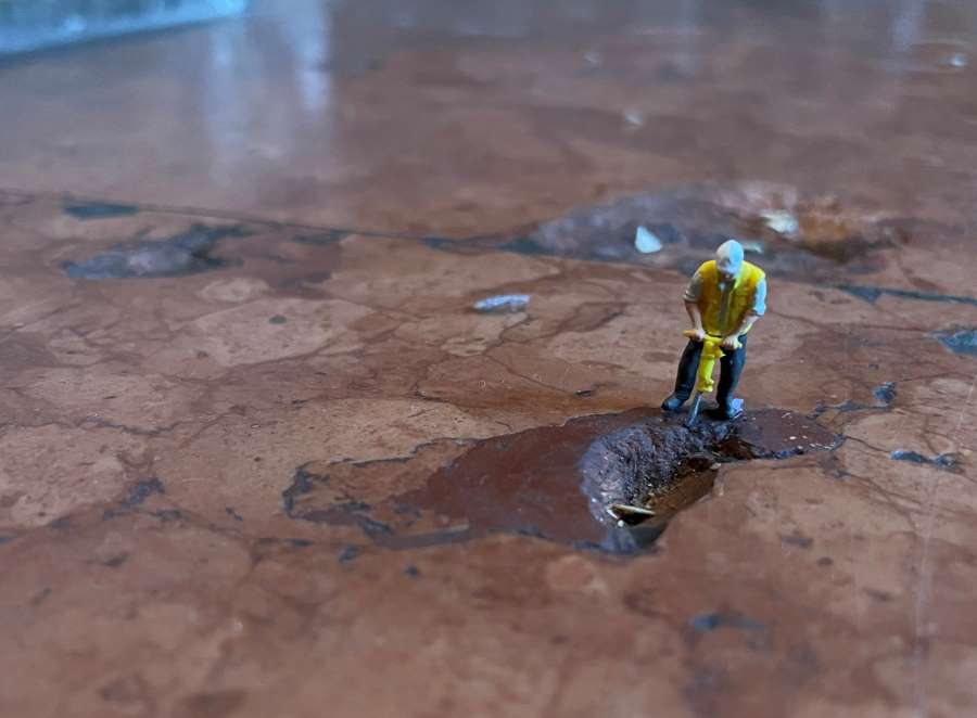 Miniaturbauarbeiten am Mainzer Dom