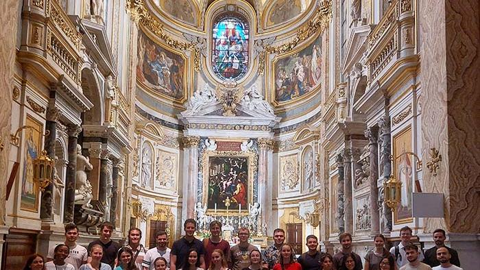 In der Kirche der deutschsprachigen Katholiken Santa Maria dell'Anima in Rom