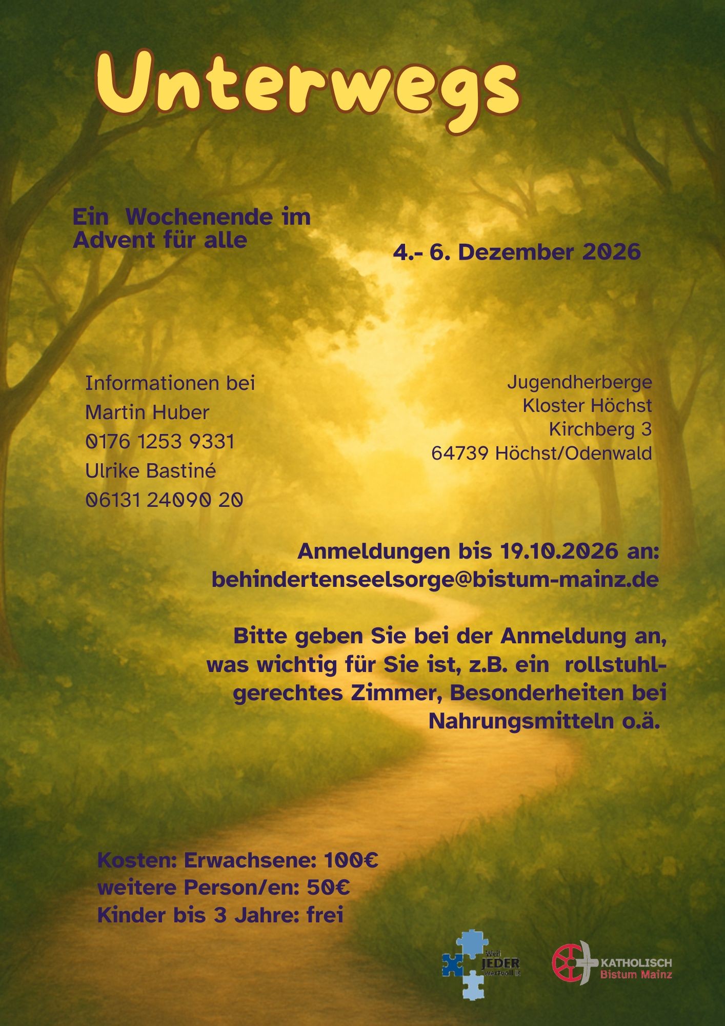 Ausschreibung Advents-WE 2026