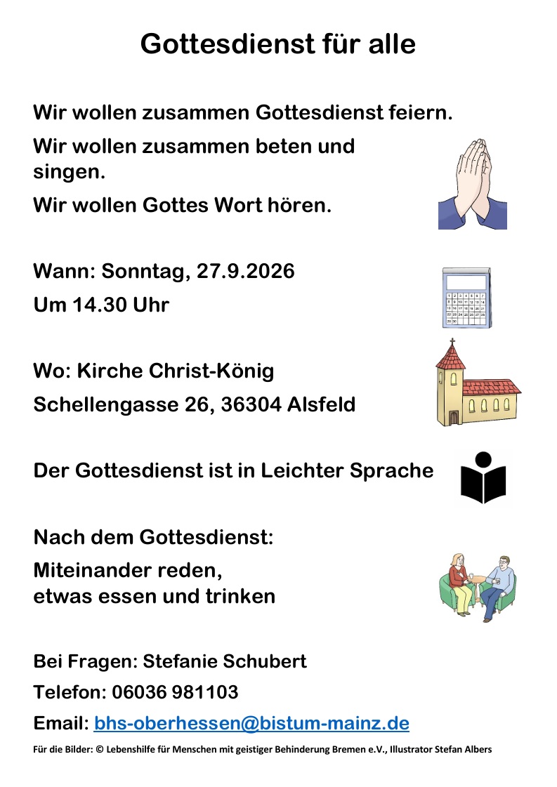 Gottesdienst 27.9.2026