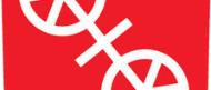 Das ist das Wappen der Stadt Mainz, ein weißes Rad auf rotem Hintergrund