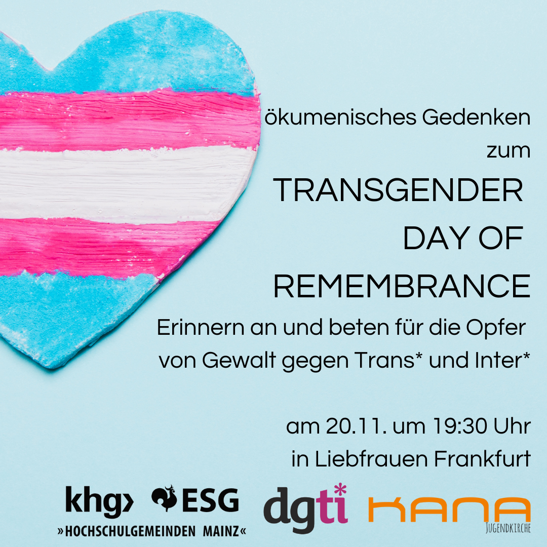 Insta Beitrag Gottesdienst zum Transgender Day of Remembrance