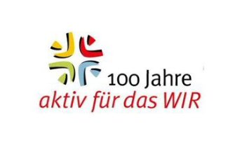 Caritas Jubiläumslogo '100 Jahre'