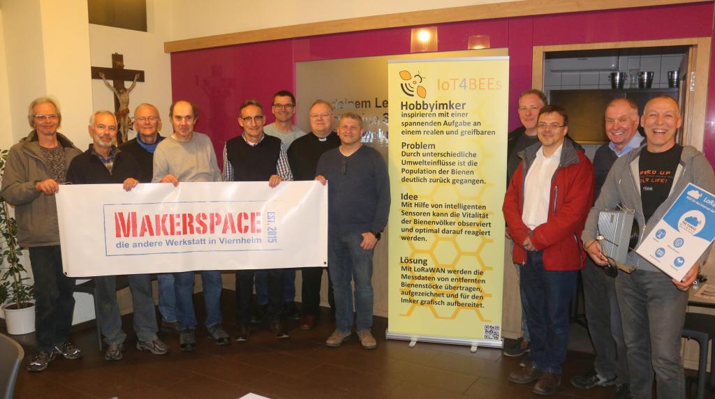 Das Projekt „Bienenstockwaage“ der Gruppe Makerspace wurde ausgezeichnet. (c) Kohl