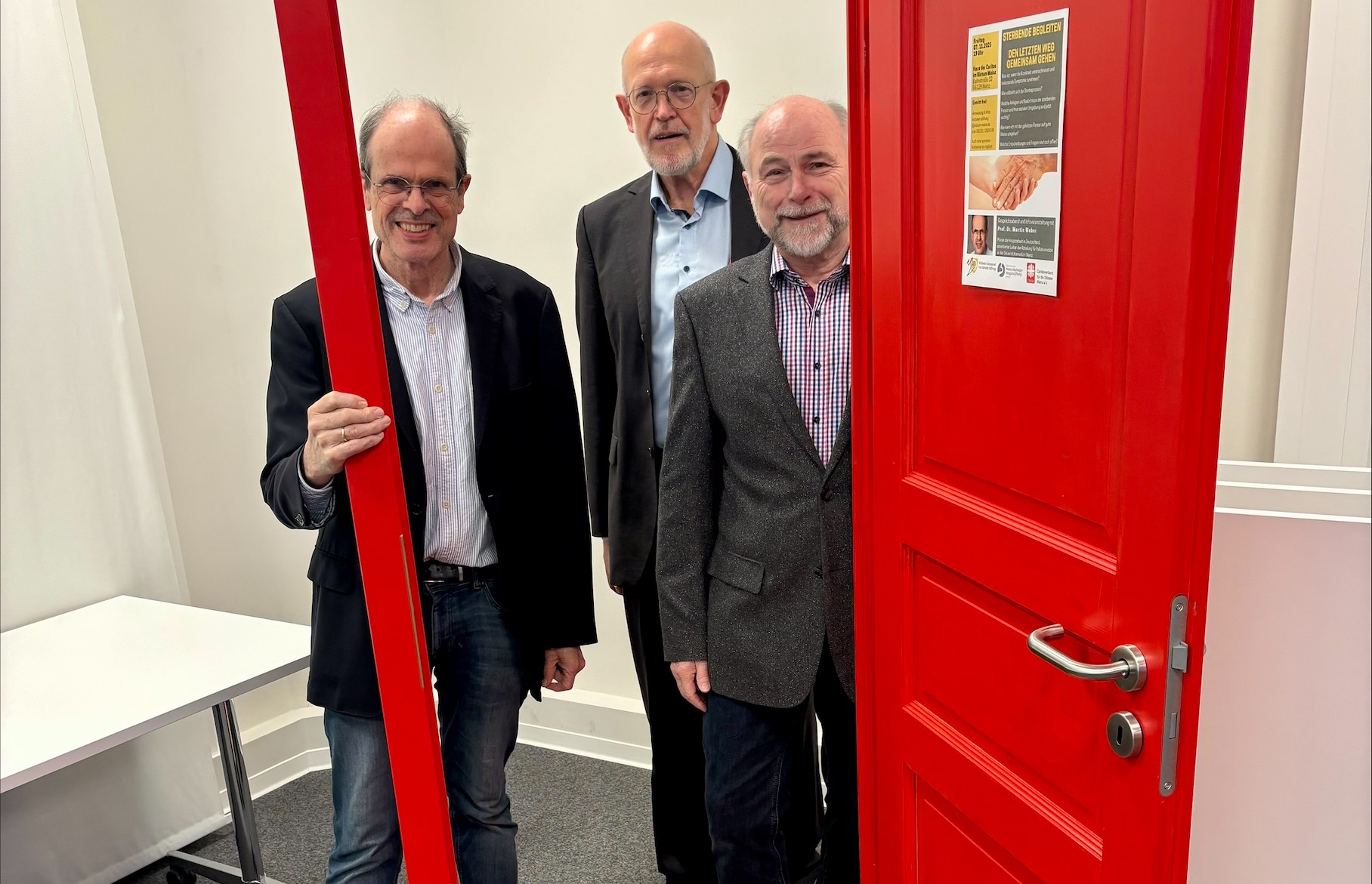 v.li.: Prof. Dr. Martin Weber- Heinrich Griep (Stiftungsdirektor) und Heribert Gabel (Vorstandsvorsitzender)