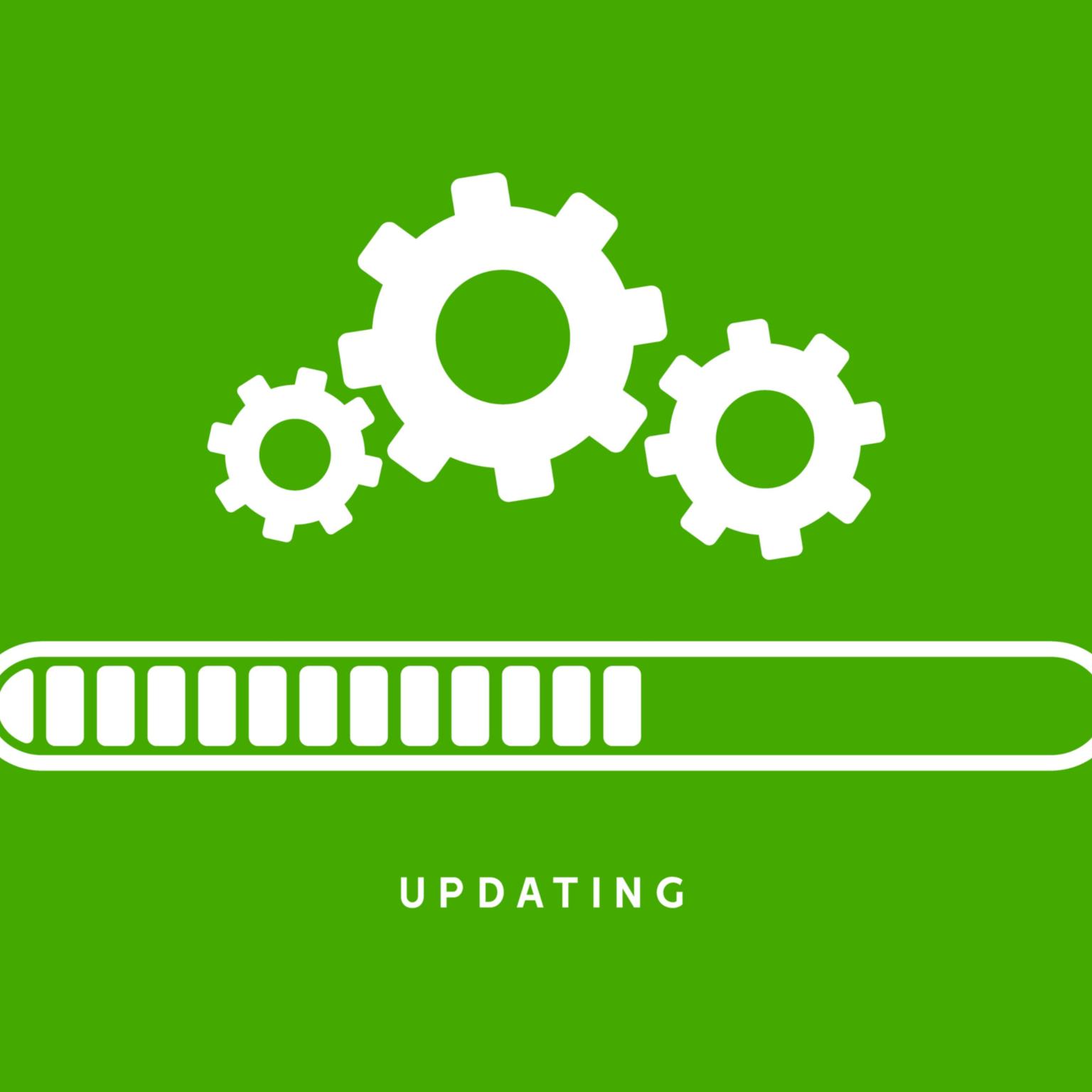 System software update or upgrade. Application loading process symbol web screen. Vector computer technology (c) kolonko | stock.adobe.com