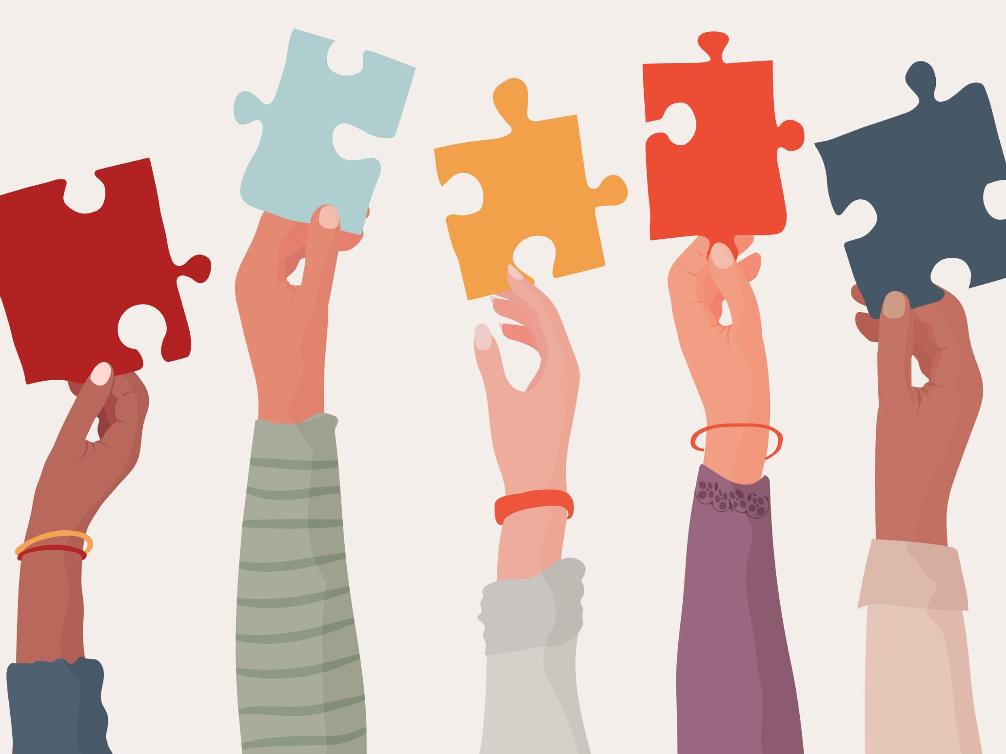 Cooperate and collaborate