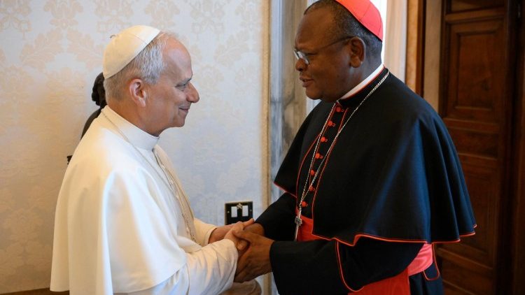 Kardinal Ambongo bei Papst Leo