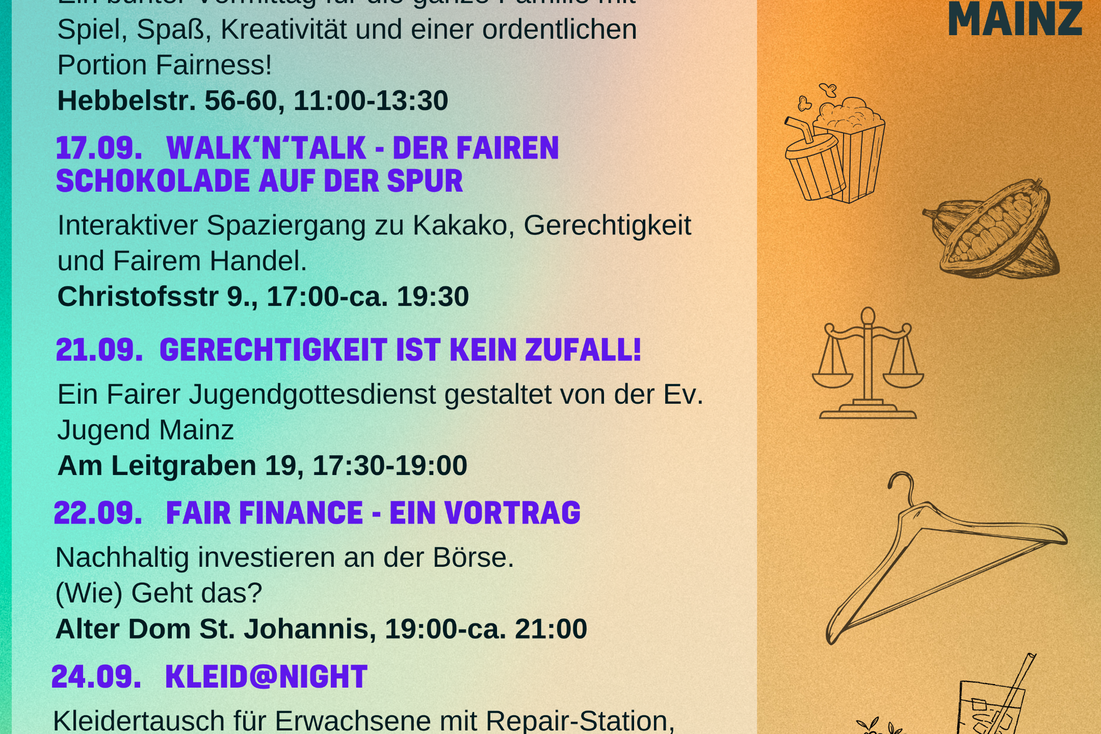 Poster Faire Woche
