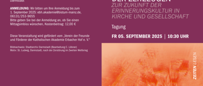 Tagung_Erinnerungskultur_Nach der Ära der Zeitzeugen_Darmstadt_05.09.2025-1 (c) Akademie Bistum Mainz Tagung_Erinnerungskultur_Nach der Ära der Zeitzeugen_Darmstadt_05.09.2025-1
