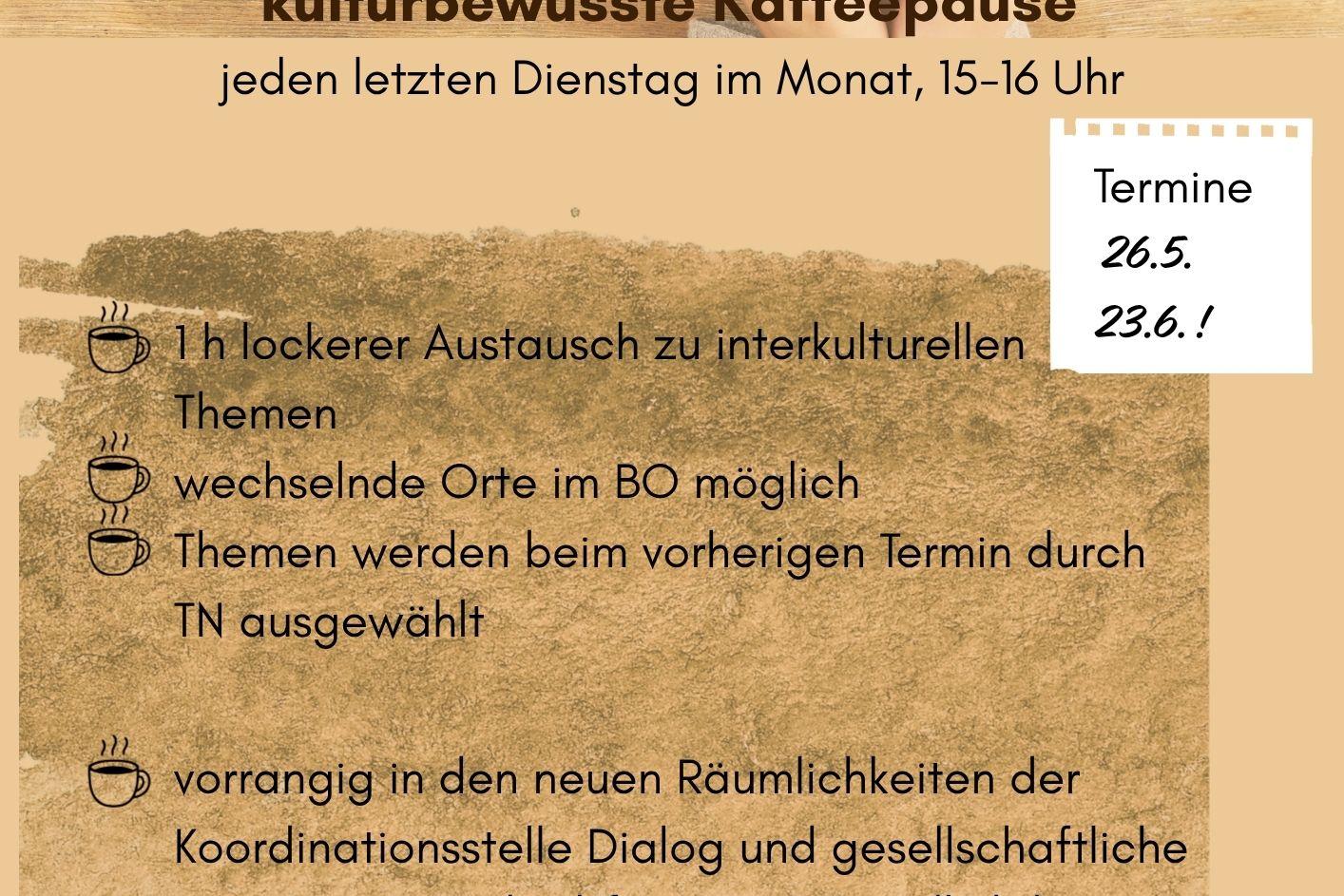 kulturbewusste Kaffeepause