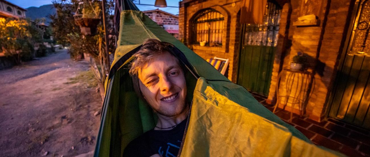 Akklimatisieren in der Hängematte. (c) Joshi Nichell Akklimatisieren in der Hängematte.