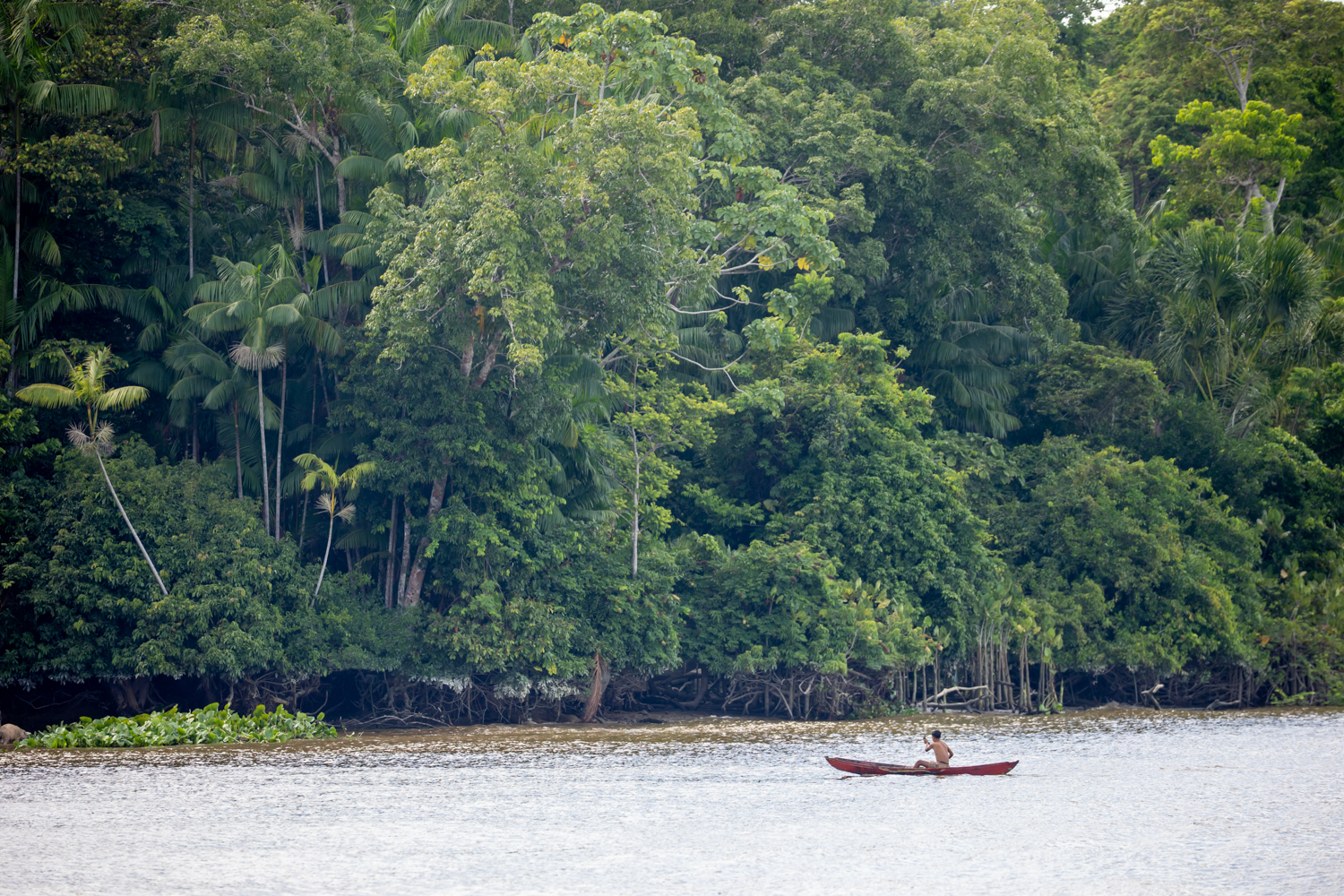 Umweltfreundlich per Kanu unterwegs.