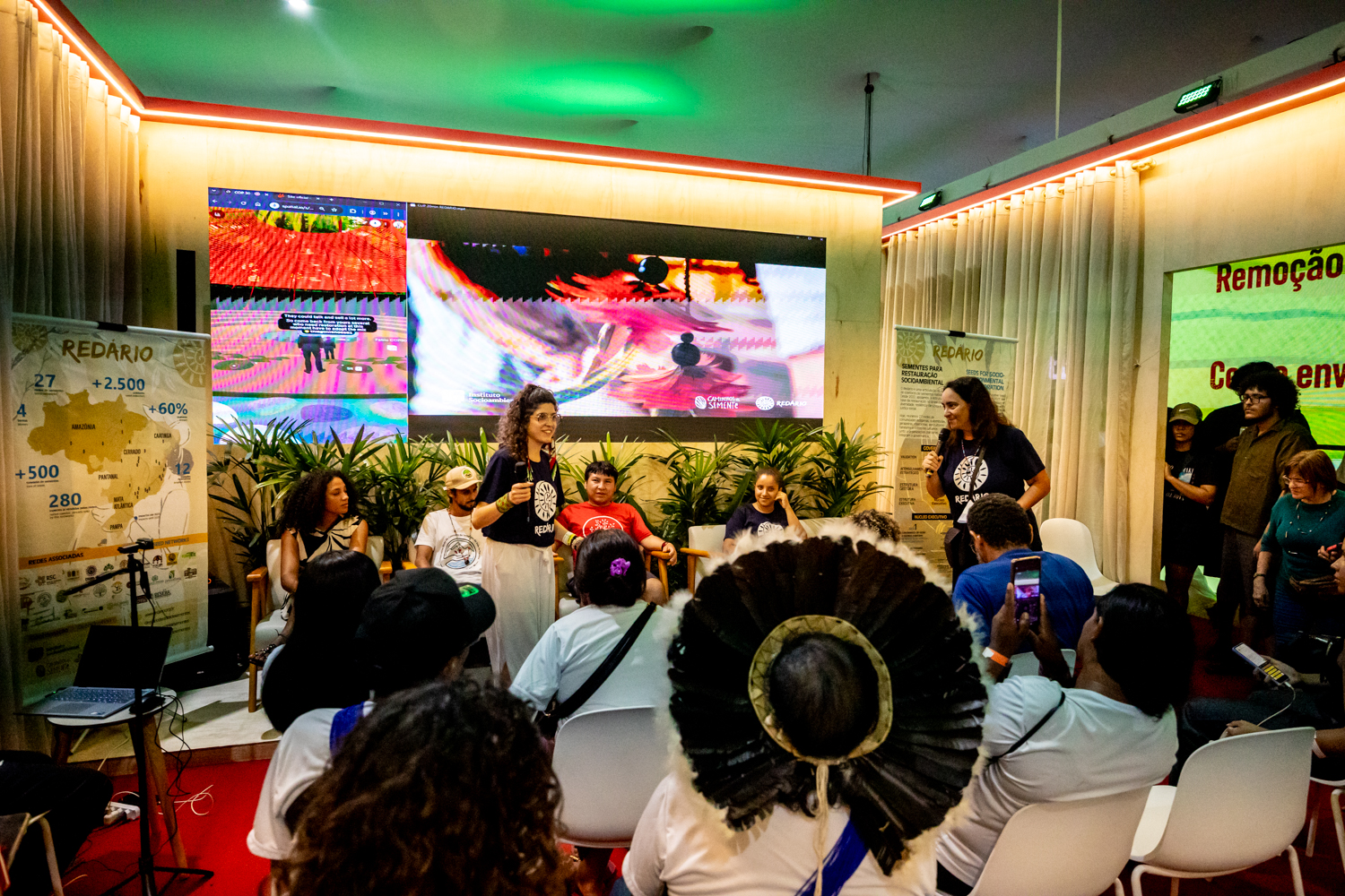 Hier wird für Samen sammeln und neu säen geworben.